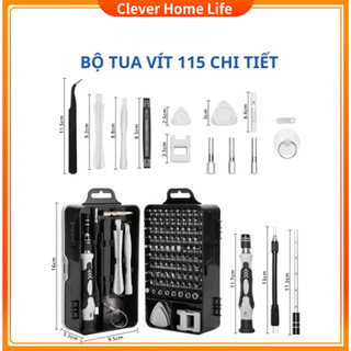  Oumande Bộ tua vít 115 trong 1 mini độ chính xác cao đa chức năng thích hợp sửa chữa điện thoại 