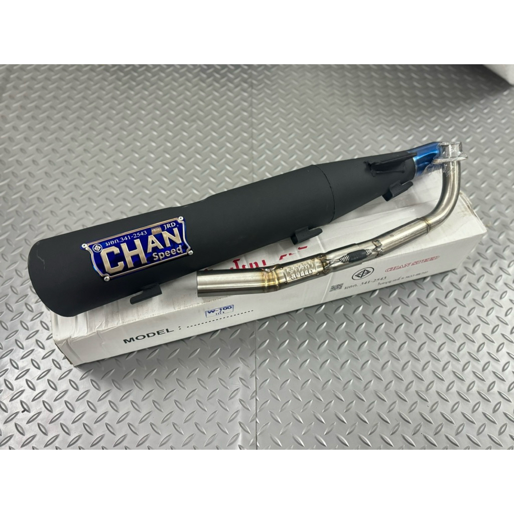 Pô Chanspeed đen Thái Lan Wave nhỏ, Zx , Alpha đời đầu cấu hình zin, 52, 54