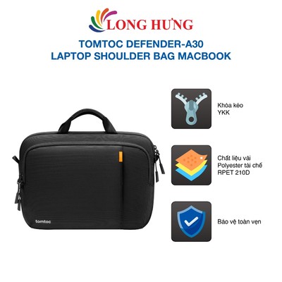 Túi xách chống sốc Tomtoc Defender-A30 Laptop Shoulder Bag MacBook - Hàng chính hãng