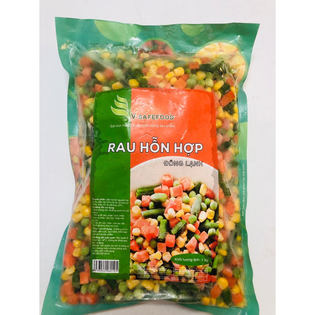 1kg Rau củ cắt sẵn_ngon, tiện lợi_V Safefood