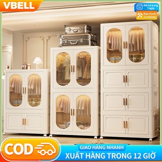  Tủ quần áo trẻ em Tủ Đựng Quần Áo Gấp Gọn đa năng ,Tủ quần áo trẻ em tủ nhựa có bánh xe 360° 