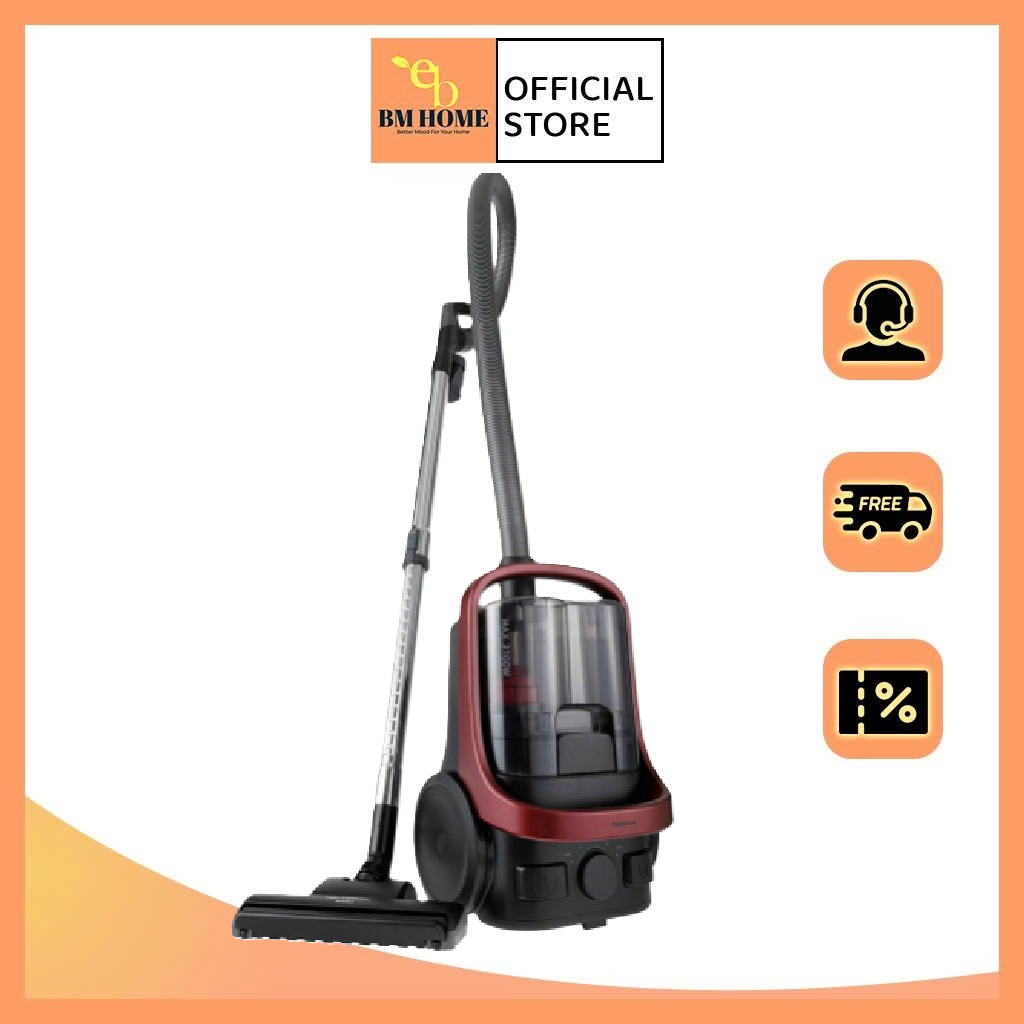 Máy hút bụi dạng hộp Panasonic MC-CL607RN49 - Công suất 2100W mạnh mẽ - Bảo hành 12 tháng