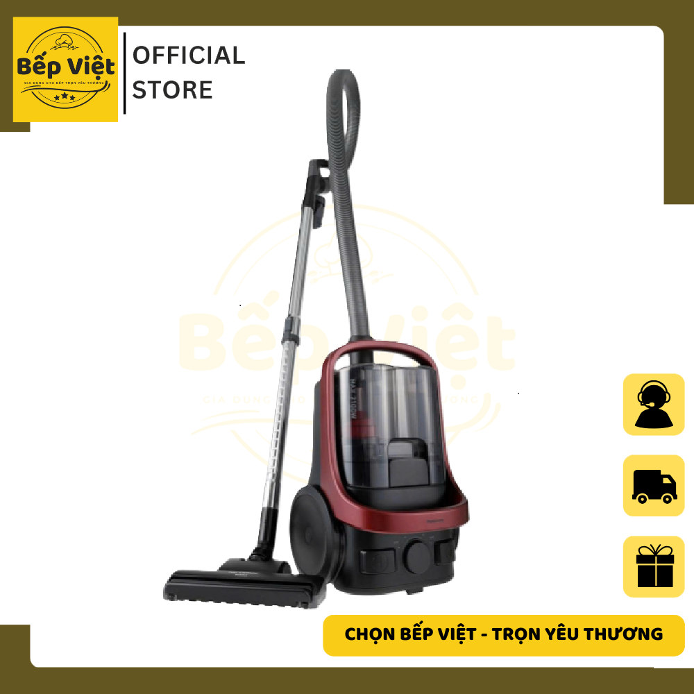 Máy hút bụi dạng hộp Panasonic MC-CL607RN49 - Công suất hoạt động 2100W mạnh mẽ - Bảo hành 12 tháng