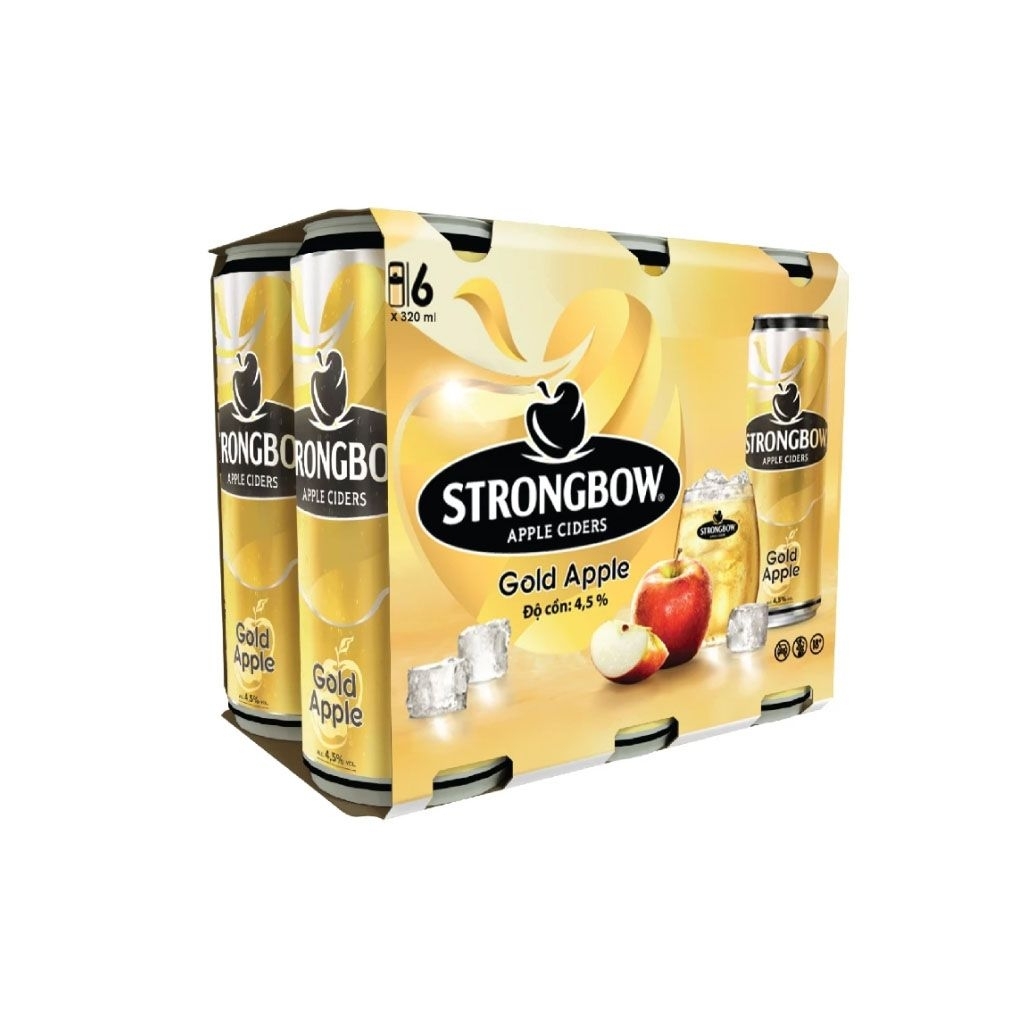 Strongbow  320ml thùng 24 lon 4 pack