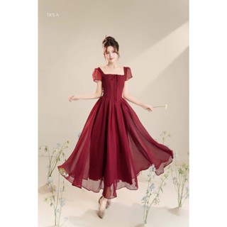 TIELA Đầm váy cổ vuông-Tiana Dress 