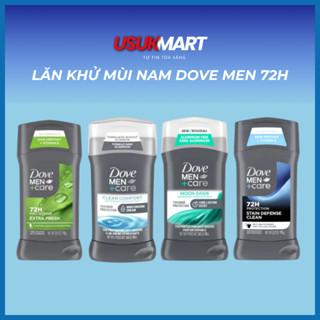  Lăn Khử Mùi DOVE MEN +CARE 72H Cho Nam - Không Gây Ố Vàng Áo Mùi Hương Nam Tính Lôi Cuốn 