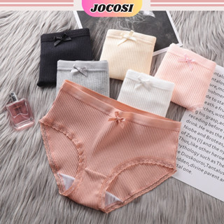 Quần lót nữ cotton ren viền kháng khuẩn khử mùi tôn dáng đính nơ gợi cảm và sexy JOCOSI B08