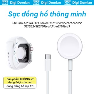  Sạc đồng hồ thông minh watch Đế sạc nhanh không dây usb c Chỉ cho AP watch series 11 10 9 8 7 6 5 4 3 2 SE Ultra 