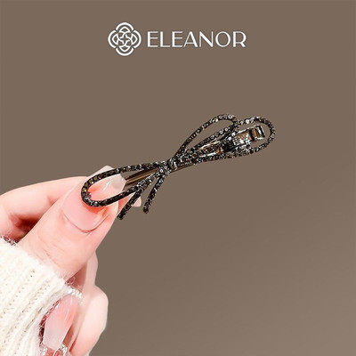 Set kẹp tóc nữ Eleanor Accessories hình nơ đính đá sang trọng phụ kiện tóc kẹp tóc mái 10679
