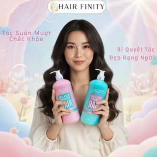 Dầu gội Collagen HAPPY ANGEL 800ml dưỡng ẩm phục hồi tóc khô xơ hư tổn hương nước hoa