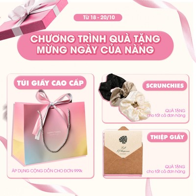 [QUÀ TẶNG KHÔNG BÁN] Combo Quà Tặng 20.10 Dành Cho Đơn Hàng từ 999K