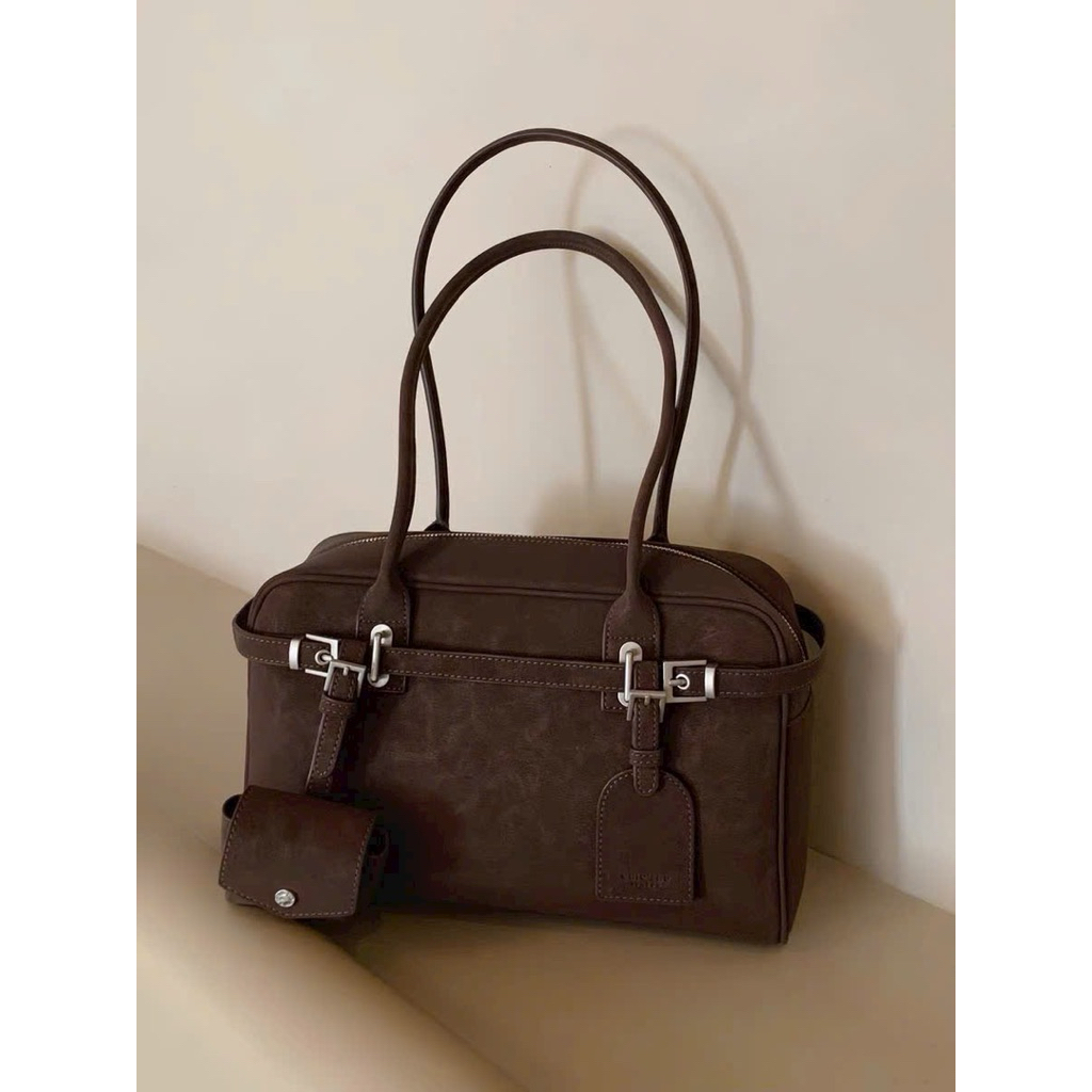 Túi Chio Công Sở Da Lộn size 30cm cực Sang tặng Charm Da