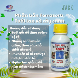 Phân Bón Siêu Kích Rễ Cho Lan, Hoa, Cây Cảnh - Terra Sorb 4, thương hiệu Grow More - 100ml