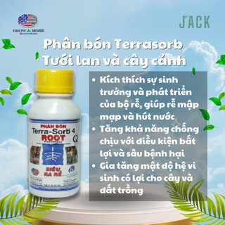 Phân Bón Siêu Kích Rễ Cho Lan, Hoa, Cây Cảnh - Terra Sorb 4, thương hiệu Grow More - 100ml