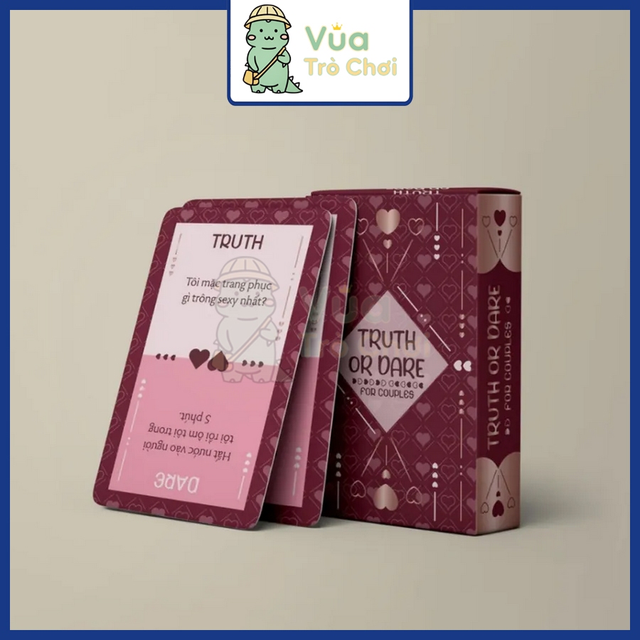 [Couple] Bộ Bài Truth Or Dare Nói Hay Làm Thật Hay Thách Cho Cặp Đôi Boardgame Thú Vị Hẹn Hò