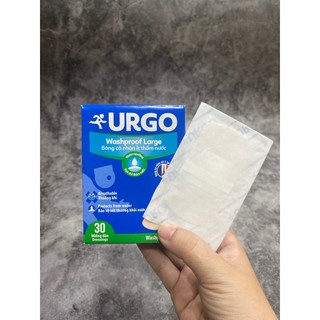 Băng cá nhân ít thấm nước Urgo Washproof 30 (bản lớn) (hộp 30 miếng)