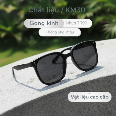Kính mát Nam Nữ Hot trend Chất liệu TR90 bền bỉ Chống nắng hiệu quả nhiều kiểu dáng - KM30