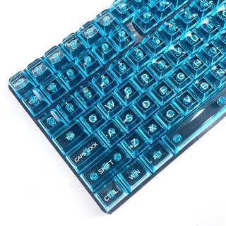  Keycap Trong Suốt Crystal Xuyên Led Nhựa PC in UV Profile MDA 132 Nút Bàn Phím Cơ Universe 