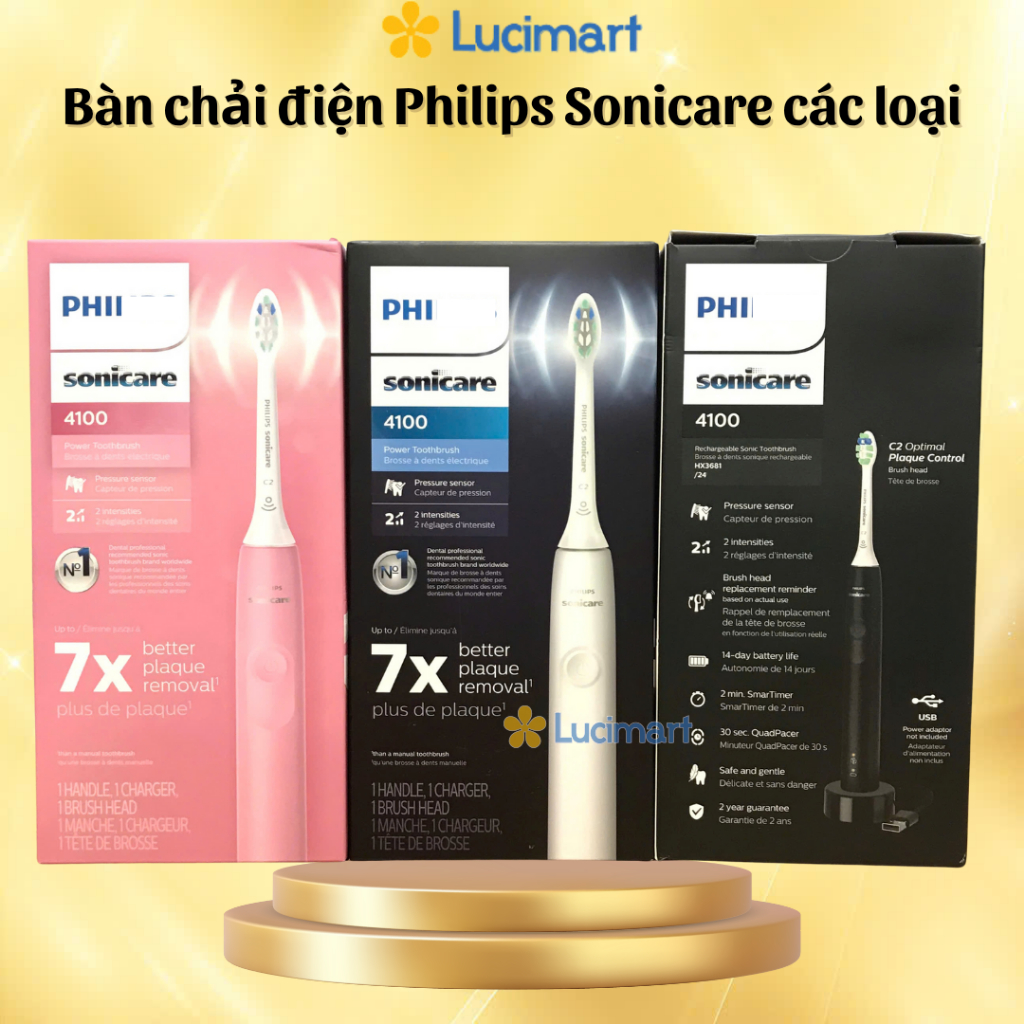 Bàn chải điện Philips Sonicare 4100