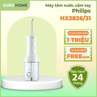  Hỏa tốc  Máy tăm nước không dây Philips Sonicare 3000 HX3826 31 bảo hành 2 năm | Hàng chính hãng 