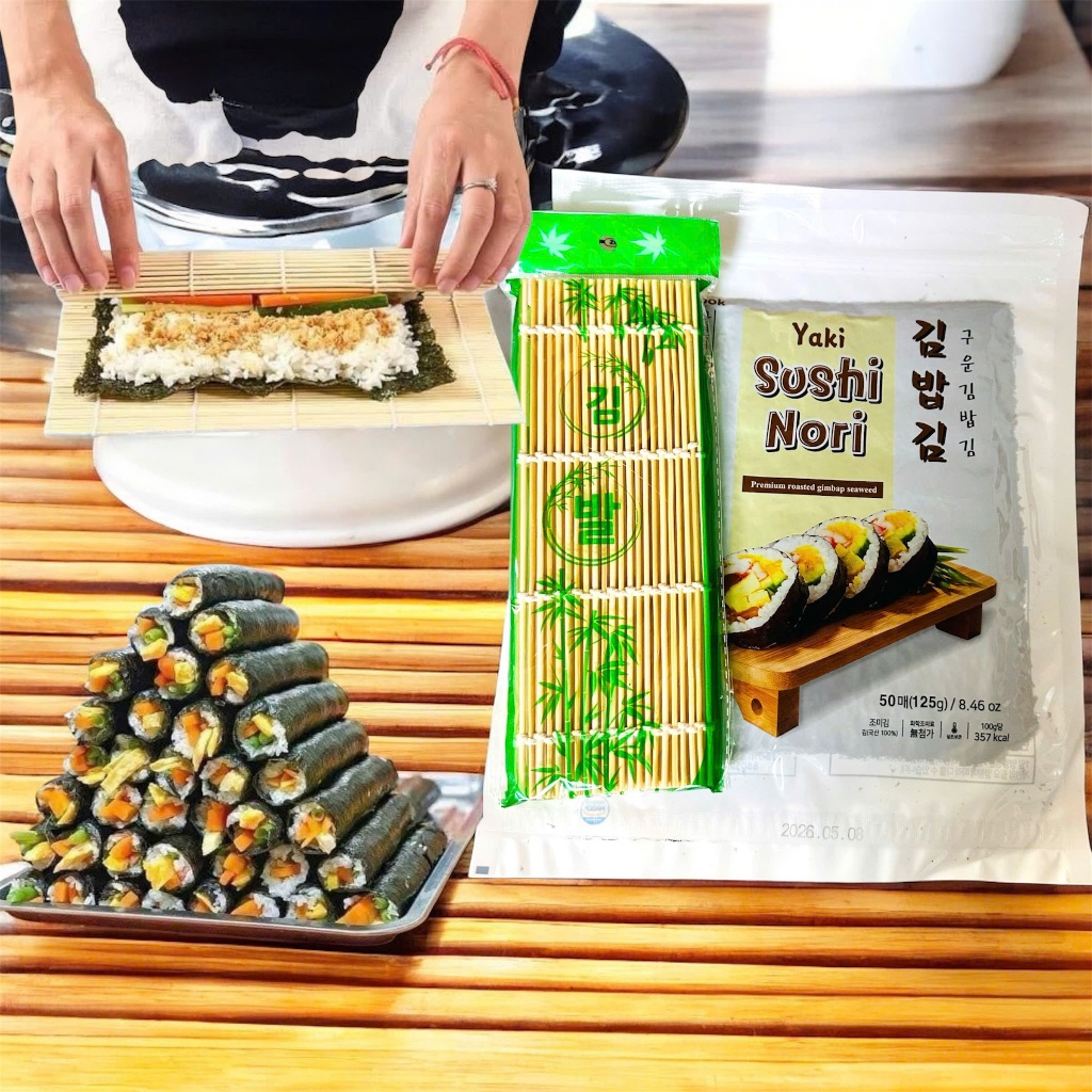 Rong Biển Cuộn Cơm Sushi, Kimpap 50 Lá