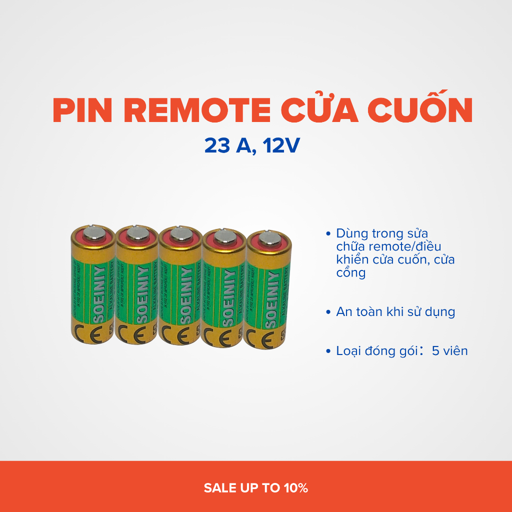 PIN REMOTE CỬA CUỐN 23A 27A