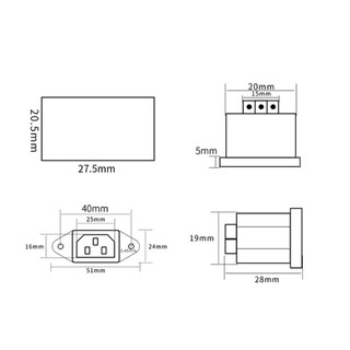 Jack nguồn audio cao cấp Taiwan(c14)-1 chiếc