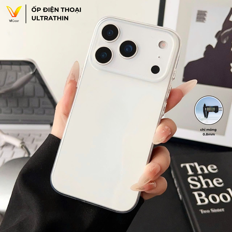 Ốp Lưng Điện Thoại ULTRATHIN Trong Suốt Siêu Mỏng 0.8mm, Nhẹ, Ôm Sát Máy…