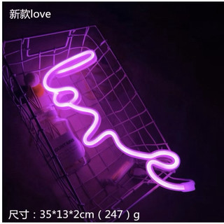 Đèn LED Uốn Tạo Chữ LOVE Màu Hồng / Vàng / Đỏ - Neon light Decor Trang Trí Phòng Ngủ