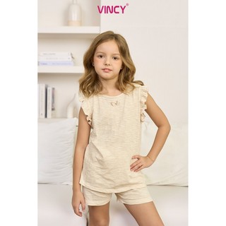 KST03S5T01-BỘ SHORT THUN VỚI THIẾT KẾ CỔ TRÒN TAY CÁNH TIÊN MANG LẠI SỰ XINH XẮN VÀ NĂNG ĐỘNG CHO BÉ .
