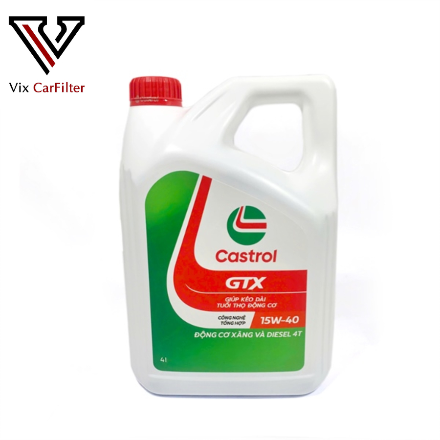 {Chính Hãng} Dầu máy Castrol GTX 15W40 SN/CF 4L. Mã Sản Phẩm 3437953