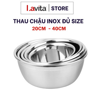  Thau chậu inox sâu lòng cao cấp Delio với chất liệu siêu dày bền đẹp và an toàn chống gỉ tốt - nhiều size 