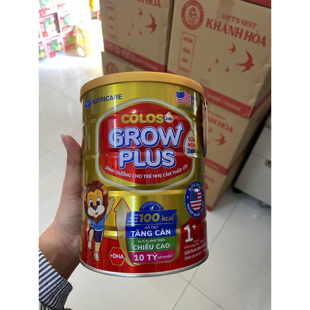 Sữa bột nutricare Colos 24h grow plus đỏ 1+ 800g