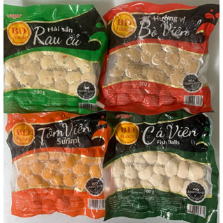  Tôm Viên  Bò Viên  Cá Viên  Rau Củ Hải Sản Lacusia 500g viên chiên các vị ăn vặt thả lẩu Siêu Ngon 