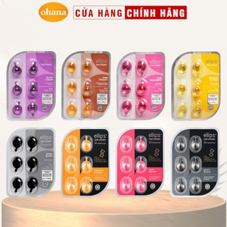  Serum Dưỡng Tóc Ellips Hair Vitamin Giúp Tóc Chắc Khỏe Óng Mượt Phục Hồi Hư Tổn  2v vỉ hoặc 6v vỉ hoặc 8v vỉ   