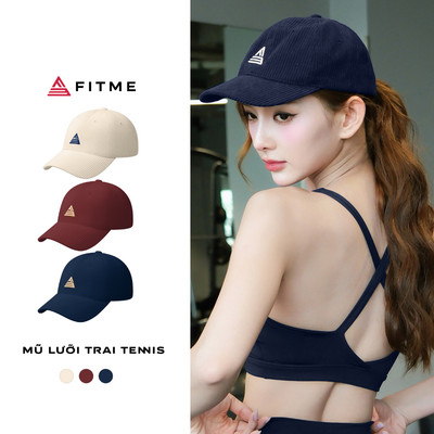 Mũ tennis pickleball nữ FITME dáng lưỡi trai thêu logo nổi, chất liệu cao cấp chống nắng MUFM01