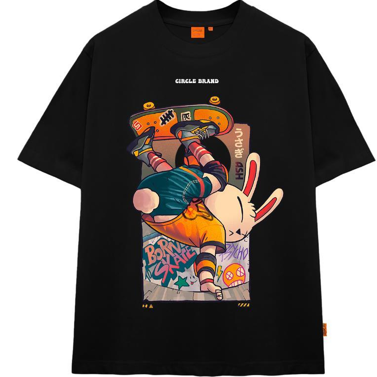 Áo thun form rộng Circle Rabit V2 cotton SU nam nữ UNISEX UT