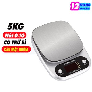 Cân Điện Tử Tiểu Ly Nhà Bếp Định Lượng 1g-10kg Dùng Làm Bánh Cân Đồ Ăn Nguyên Liệu Rau Củ