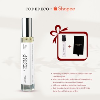  Tinh dầu nước hoa CODEDECO Le Charm De L'homme 10ml Nam tính Trưởng thành Thu hút 