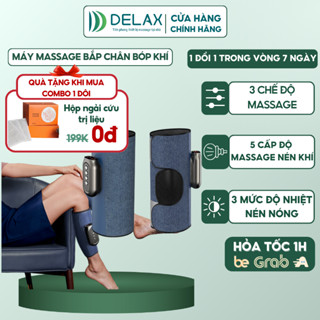  Máy Massage Bắp Chân DELAX Chườm Nóng Khí Nén Mô Phỏng Bàn Tay Con Người Giảm Đau Mỏi Thư Giãn 