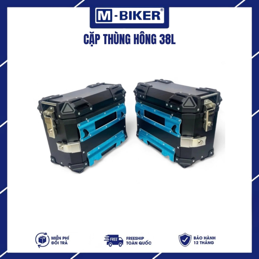 Thùng hông 38L, 16L 26L 28L 25L, thùng hông xe máy motor, thùng nhôm chính hãng mbiker