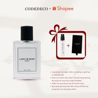 Tinh dầu nước hoa CODEDECO Lady De Rose 50ml Ngọt ngào, Sang trọng, Quyến rũ