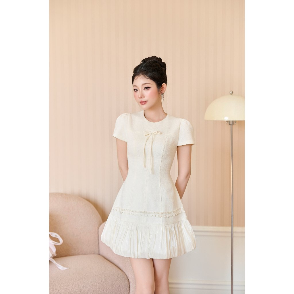 ZAMYSHOP - Váy thiết kế dạ chân tơ bồng, váy đi tiệc, váy xinh đi chơi