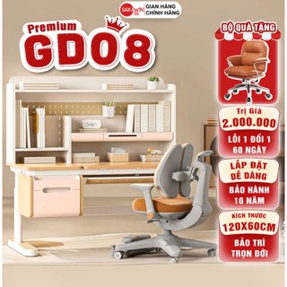  Mẫu Mới 2026  Bộ bàn học cho bé cao cấp Sakawin Premium GD08 Bàn học sinh thông minh chống gù 