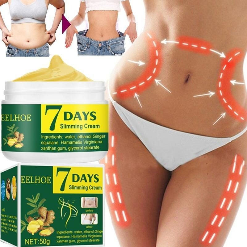 7 Days Weight Loss Cream Ginger Dissolve Fat Abdominal Arms Legs Body Slimming Massage Firming Cream