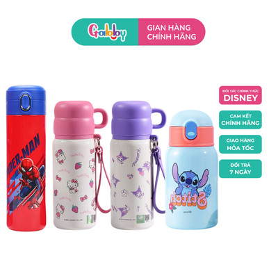Bình Giữ Nhiệt Disney Thay Nắp Cho Bé Hình Spiderman, Stitch, Kitty, Kuromi