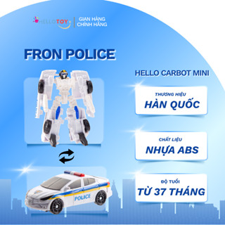  Đồ chơi robot biến hình Hello Carbot mini Fron Police | Biến hình 2 trong 1 | Hàng chính hãng 