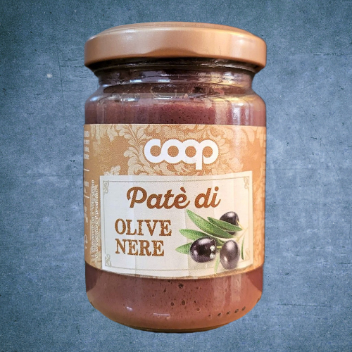 COOP << Lọ 130g >> SỐT Ô LIU ĐEN [ITALIA] Black Olive Pasta Sauce