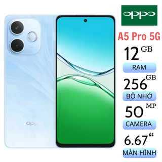   Chính hãng  Điện thoại Oppo A5 Pro 5G 12GB 256 Fullbox Mới nguyên zin BH 06 tháng 
