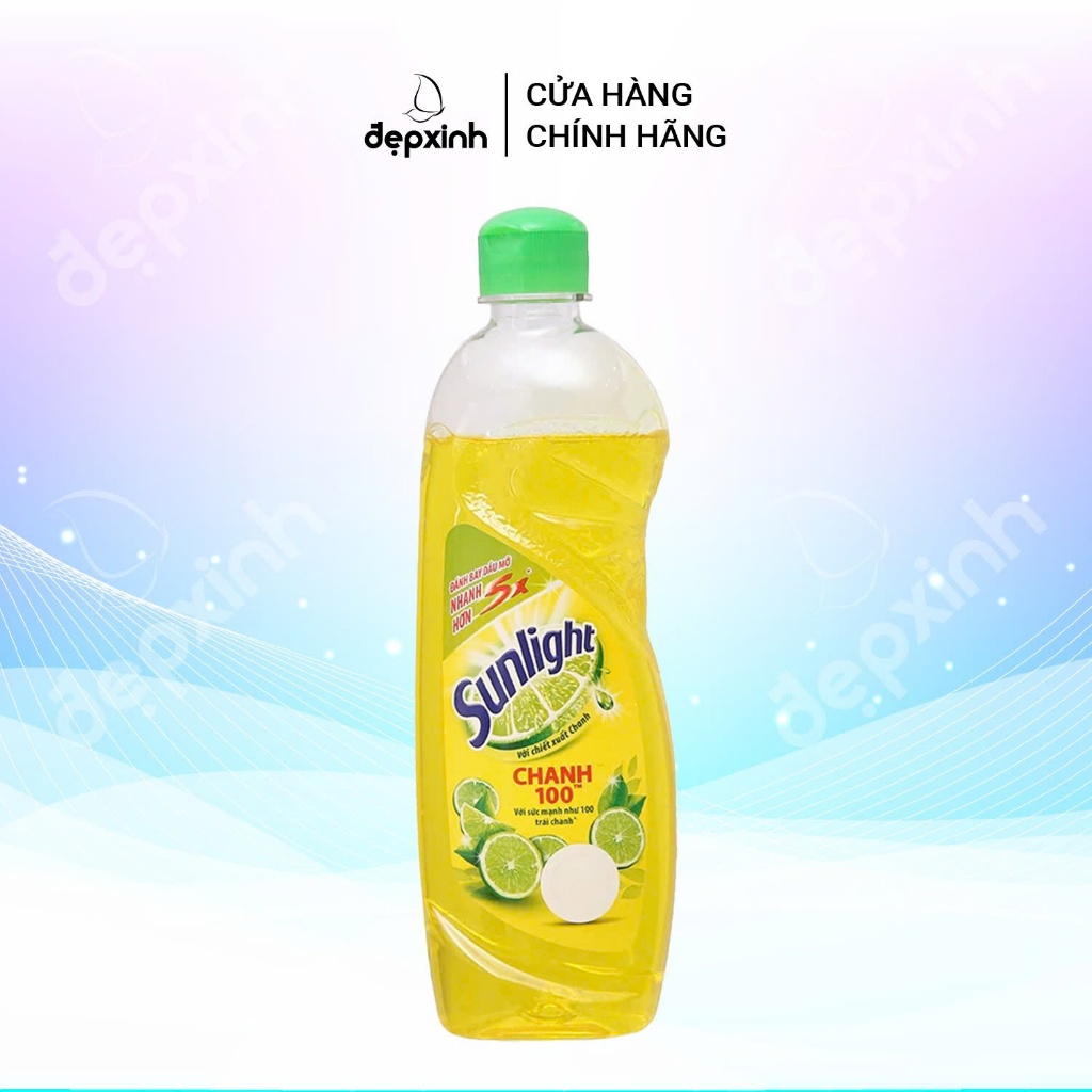 Nước rửa chén Sunlight Chanh dạng chai 400g